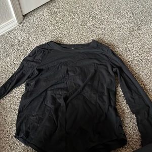 Black long sleeve top
